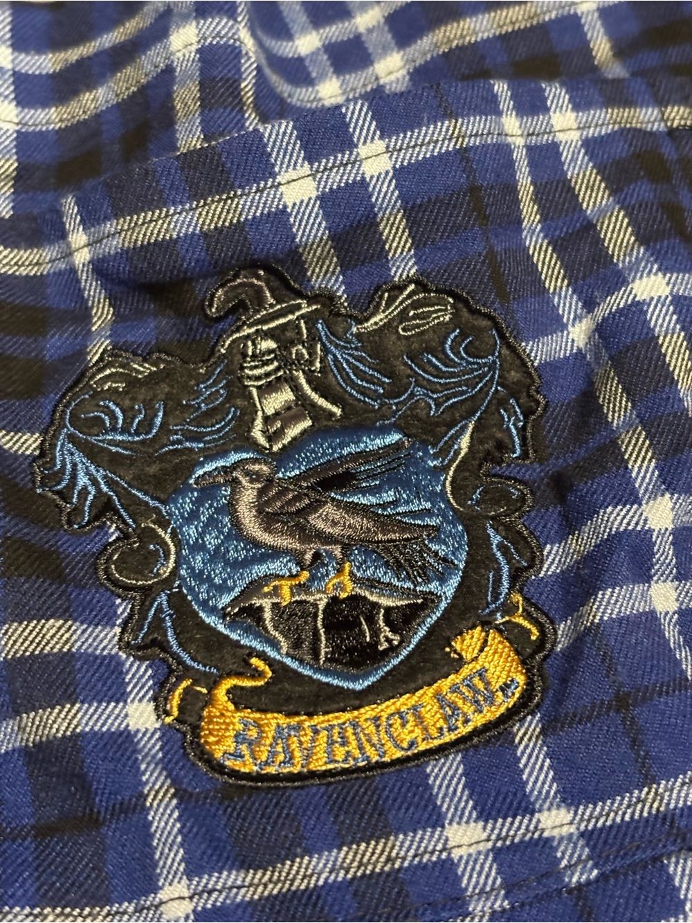 Hot Topic Harry Potter Ravenclaw Plaid Skirtall Overalls Skirt Pleated Dress M